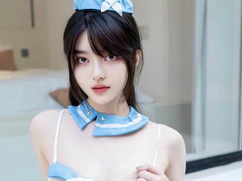 [XINGYAN星颜社]VOL.366_模特白露lulu性感蓝色比基尼服饰配白丝袜秀完美身材诱惑写真74P